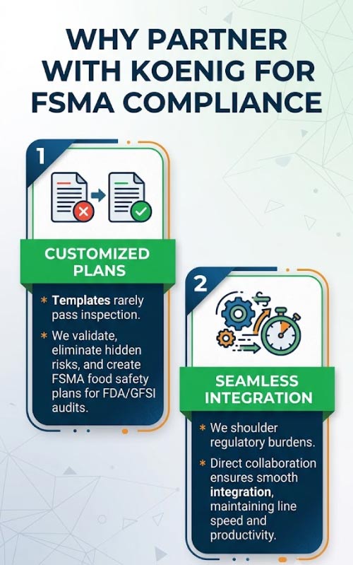 Why Partner with Koenig for FSMA Compliance